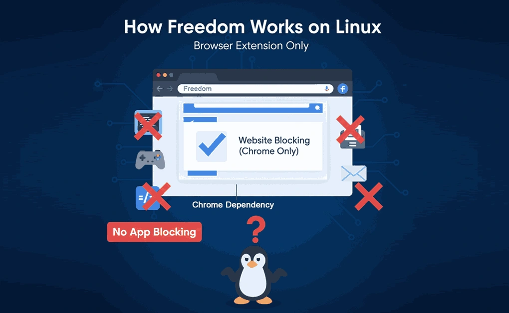 How Freedom Works on Linux_Browser Extension Only