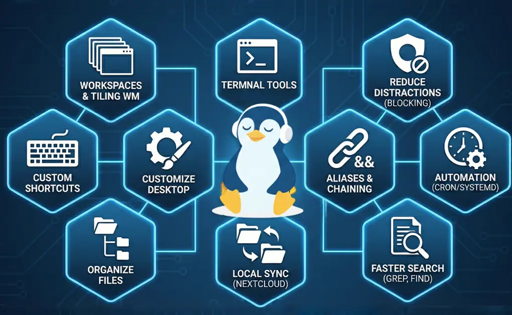 11 Linux Productivity Tips You Can Try