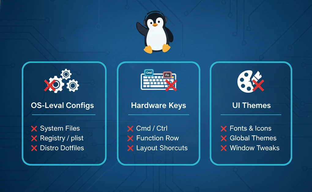 What Productivity Settings Should Not Be Synced Across OSes
