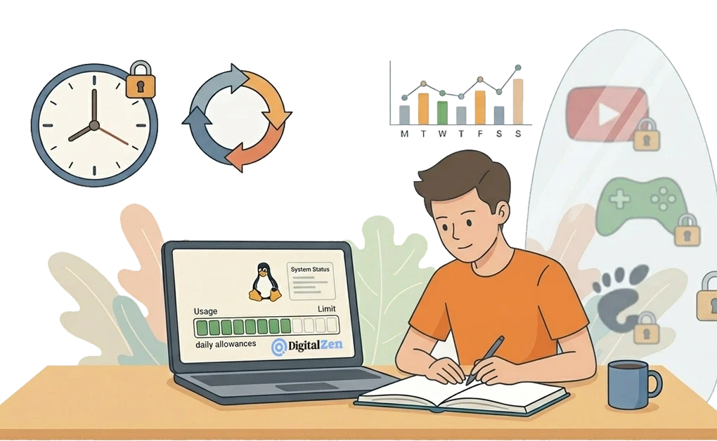 Managing Study Screen Time on Linux