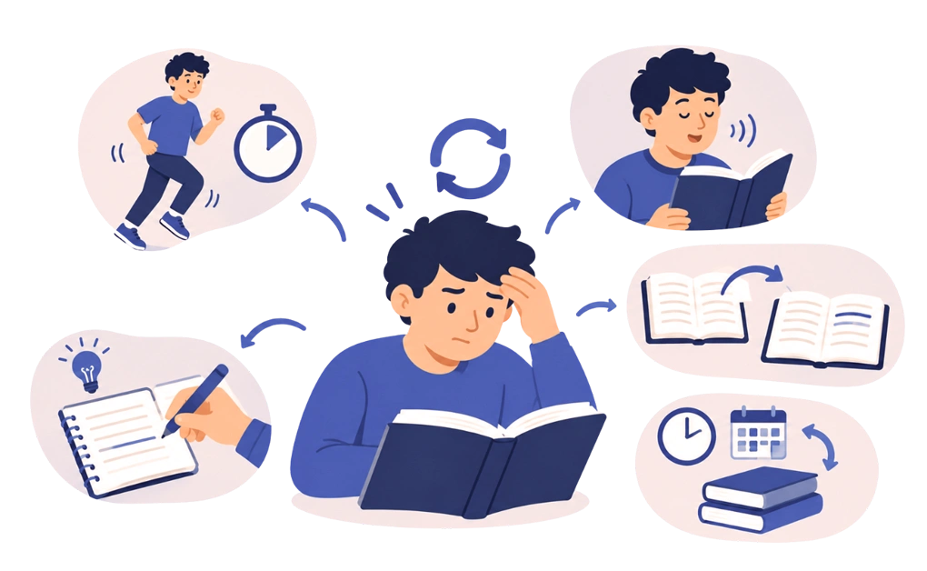 What to Do When You Have Read the Same Paragraph Five Times
